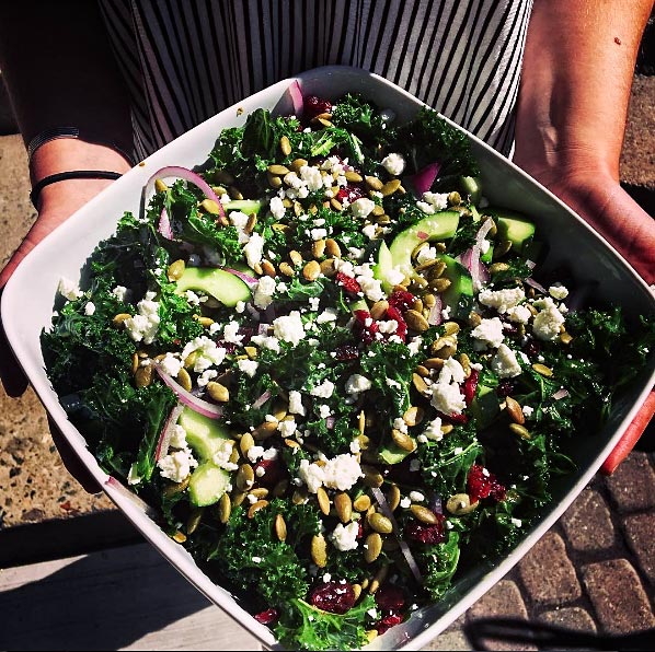 Kale Salad on the lunch menu